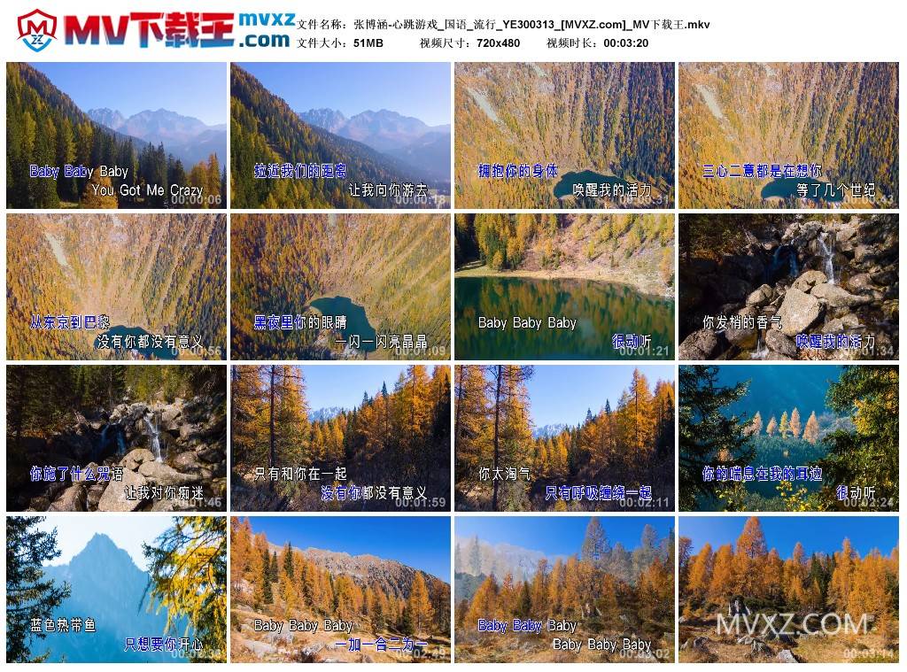 张博涵-心跳游戏_国语_流行_YE300313